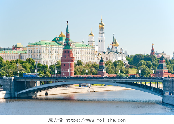 克里姆林宫和大教堂远视图克里姆林宫，莫斯科，大石大桥、 vodovzvodnaya (sviblova) 塔、 克里姆林宫和大教堂